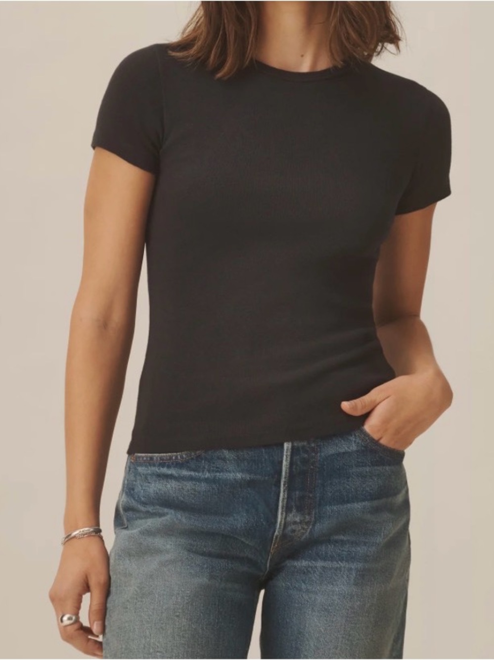 Buck Mason Dark Grey Slim Short-Sleeve Tee